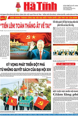 Báo in Hà Tĩnh ngày 26/1/2026