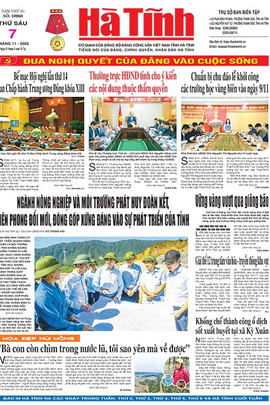Báo in Hà Tĩnh ngày 7/11/2025