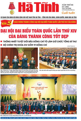 Báo in Hà Tĩnh cuối tuần ngày 24/1/2026