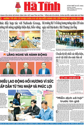 Báo in Hà Tĩnh ngày 2/3/2026