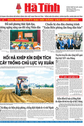 Báo in Hà Tĩnh ngày 29/1/2026