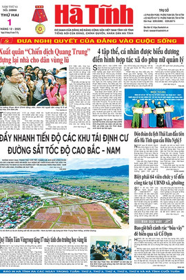 Báo in Hà Tĩnh ngày 1/12/2025