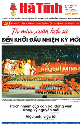 Báo in Hà Tĩnh cuối tuần ngày 31/1/2026