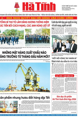 Báo in Hà Tĩnh ngày 30/1/2026