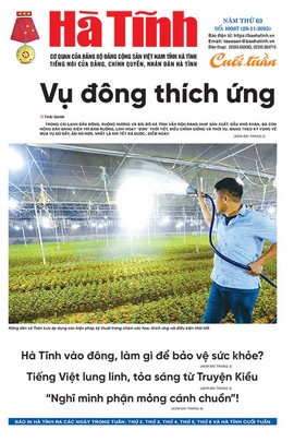 Báo in Hà Tĩnh ngày 29/11/2025