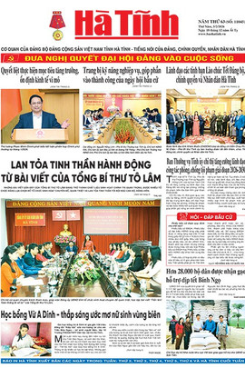 Báo in Hà Tĩnh ngày 5/2/2026