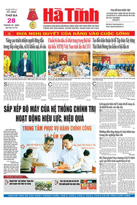 Báo in Hà Tĩnh ngày 28/10/2025