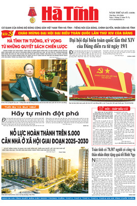 Báo in Hà Tĩnh ngày 19/1/2026