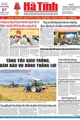 Báo in Hà Tĩnh ngày 27/11/2025