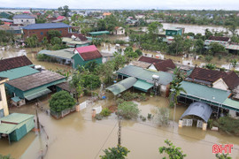 Nước lũ xuống nhanh, Hà Tĩnh còn gần 600 hộ ngập lụt