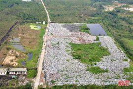 Ngừng tiếp nhận rác tại bãi rác Hồng Lộc