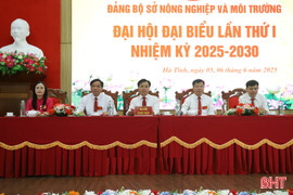 Bí thư Tỉnh ủy dự Đại hội Đảng bộ Sở NN&MT Hà Tĩnh nhiệm kỳ 2025 – 2030