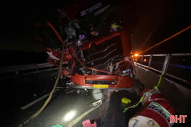 4 ô tô gặp tai nạn trên cao tốc Bãi Vọt - Hàm Nghi, 2 người bị thương