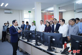 Hà Tĩnh - TP Huế trao đổi, chia sẻ về xây dựng nhà máy điện rác, vận hành trung tâm IOC