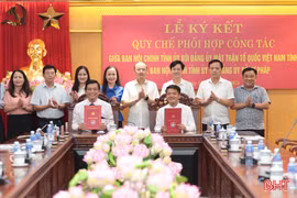 Ban Nội chính Tỉnh ủy ký kết 2 quy chế phối hợp với Ủy ban MTTQ tỉnh và Sở Tư pháp