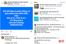 Cảnh giác thủ đoạn lừa đảo “tiết kiệm lãi suất cao” trên mạng xã hội