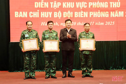 Bế mạc diễn tập khu vực phòng thủ Ban Chỉ huy Bộ đội Biên phòng