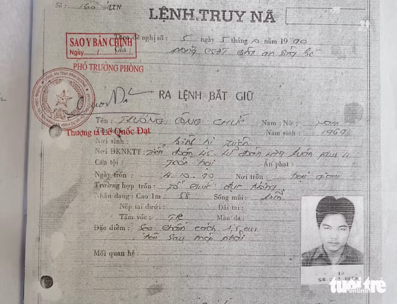Hành trình gần 5.000km truy bắt nghi phạm “vượt ngục”, trốn truy nã 33 năm