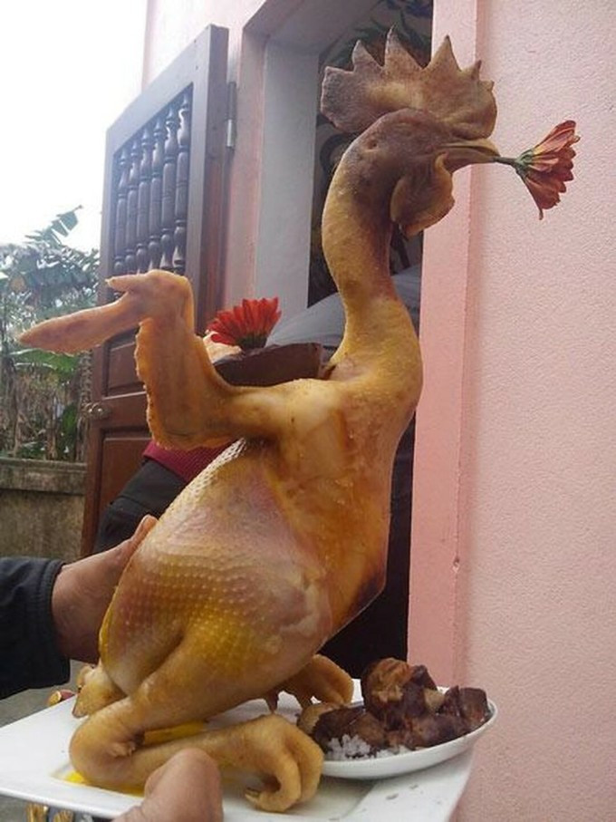 Tuyệt tác của “hội gái đảm” khi vào bếp luộc gà