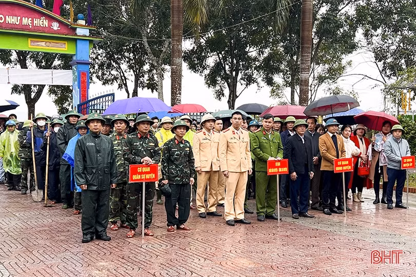 Sôi nổi ra quân trồng cây đầu xuân tại các địa phương, đơn vị ở Hà Tĩnh