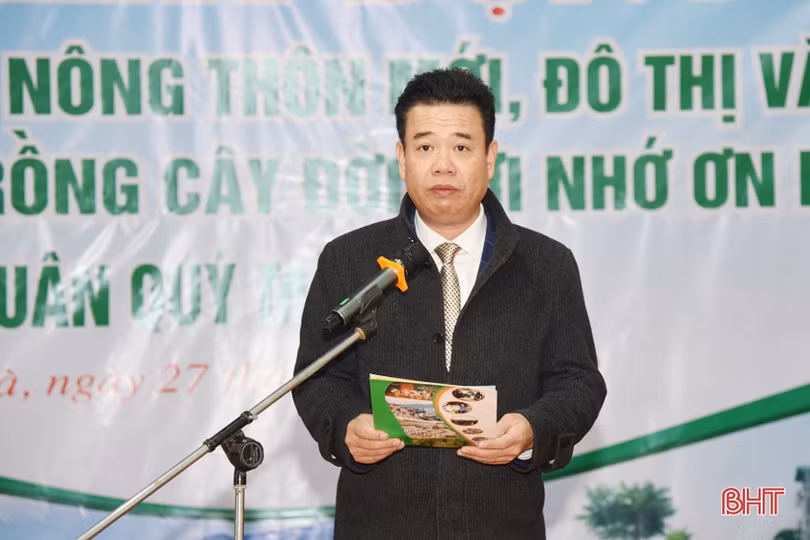 Sôi nổi ra quân trồng cây đầu xuân tại các địa phương, đơn vị ở Hà Tĩnh