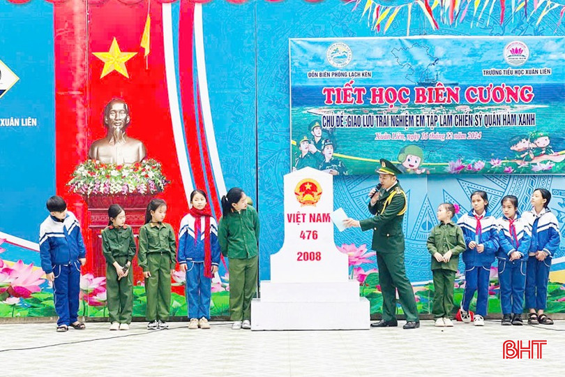 Đồn Biên phòng Lạch Kèn tổ chức "Tiết học biên cương" ở Trường Tiểu học Xuân Liên. bqbht_br_1-copy.jpg