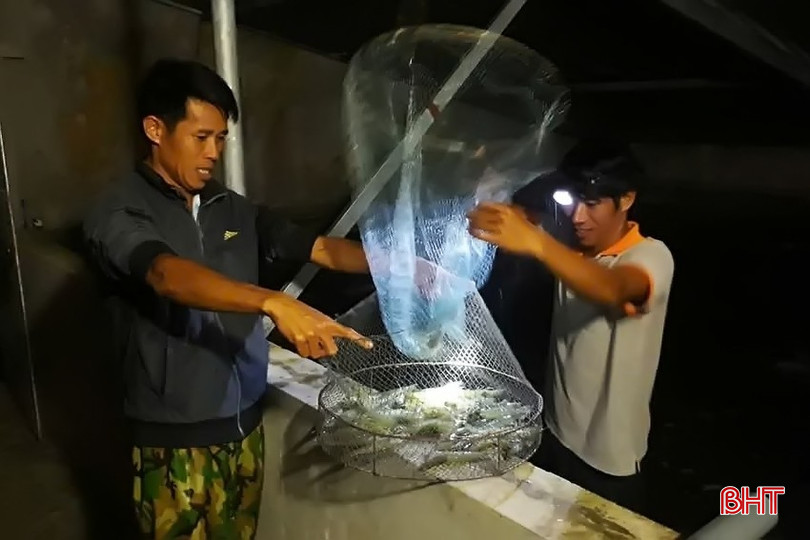 Các hộ nuôi tôm thẻ chân trắng bằng bể xi măng trong nhà ở thị trấn Lộc Hà đang gấp rút "vét" bể để kịp tiến độ vụ sản xuất mới. bqbht_br_1-copy.jpg
