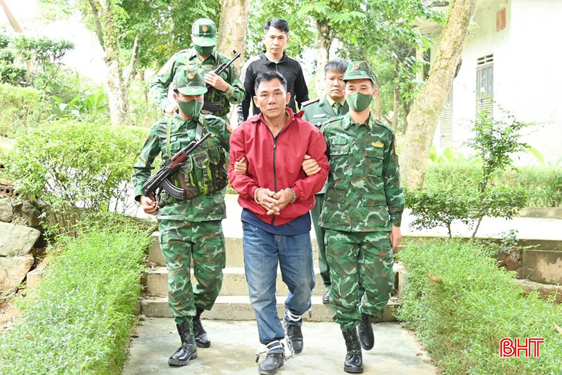 Nguyễn Văn Trung (54 tuổi ở xã Thường Nga, huyện Can Lộc) bị bắt giữ khi dùng xe máy vận chuyển 52 kg ma túy. bqbht_br_dsc-6662-copy.jpg