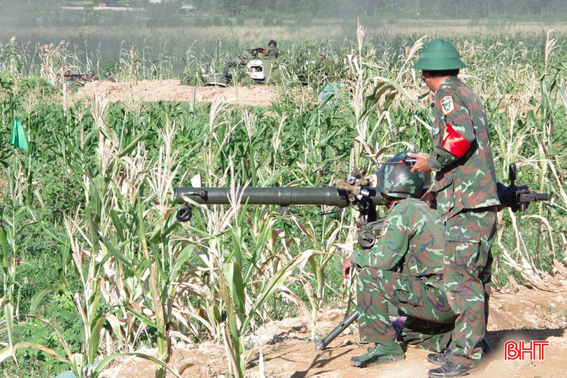 Phân đội DKZ thuộc lực lượng DBĐV Trung đoàn 841 tham gia diễn tập KVPT. Anh 4 .jpg