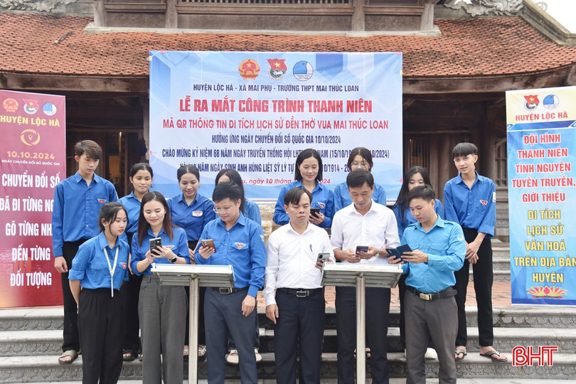 Ra mắt công trình thanh niên mã QR thông tin di tích lịch sử đền vua Mai Thúc Loan. 1111-3292.jpg