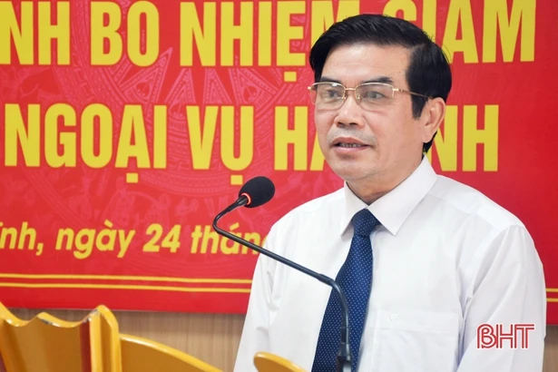 Ông Thái Phúc Sơn giữ chức Giám đốc Sở Ngoại vụ Hà Tĩnh