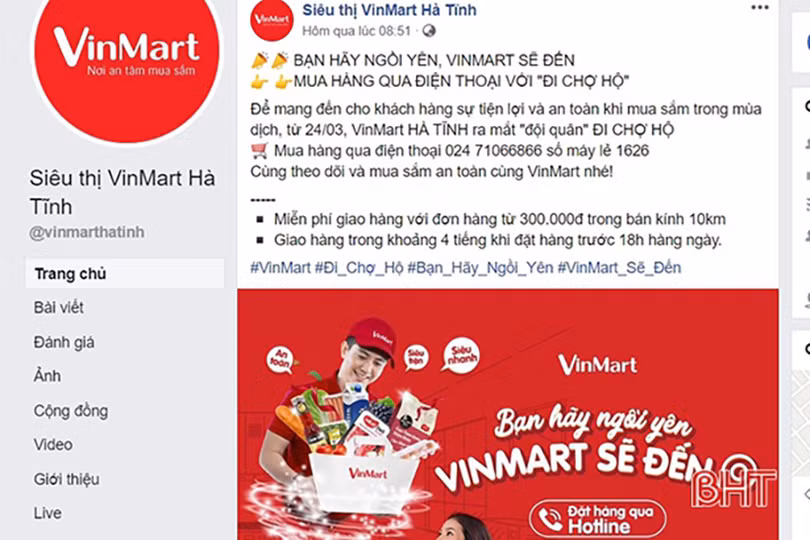 Đi chợ từ xa... phòng dịch Covid-19