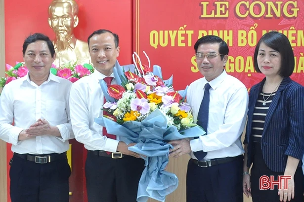 Ông Thái Phúc Sơn giữ chức Giám đốc Sở Ngoại vụ Hà Tĩnh