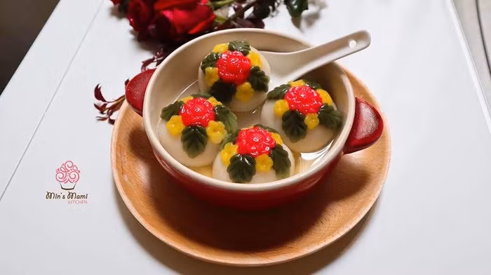 Trổ tài làm những đĩa bánh trôi “đẹp không nỡ ăn” trong ngày tết Hàn thực