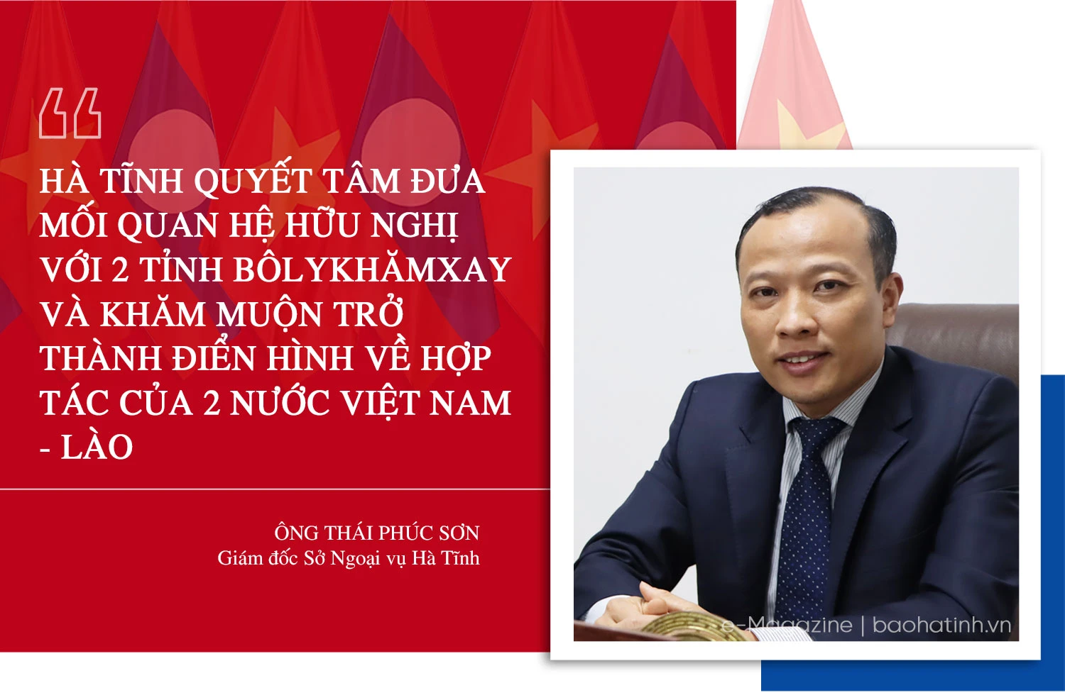 Hà Tĩnh thắt chặt tình hữu nghị, hợp tác toàn diện với Bôlykhămxay và Khăm Muộn