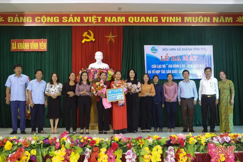 Ra mắt CLB “Gia đình 5 có - NTM kiểu mẫu” và tổ hợp tác sản xuất gạo hữu cơ ở Can Lộc