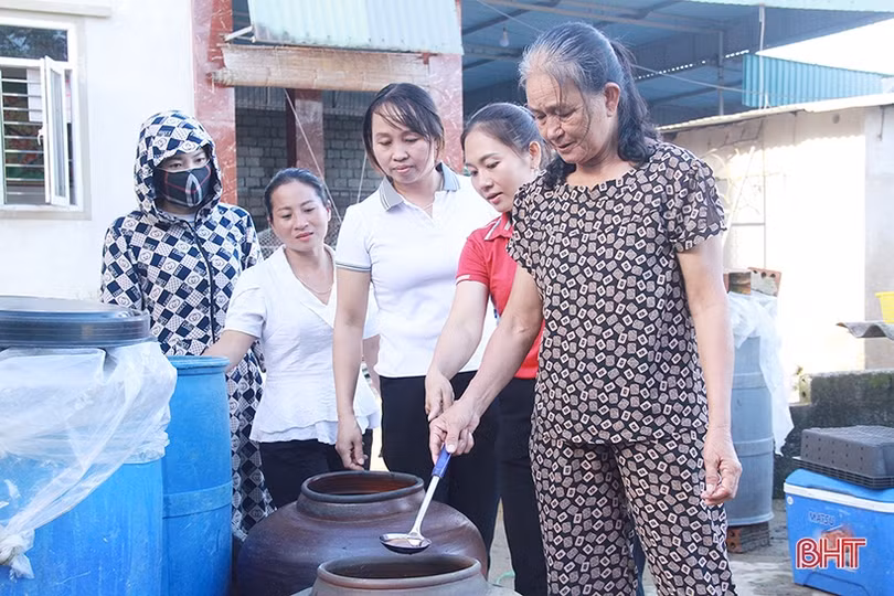 Phụ nữ Nghi Xuân giúp nhau đầu tư phát triển kinh tế gia đình