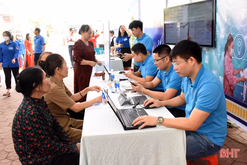 Xã đầu tiên của Hà Tĩnh tổ chức ngày hội chuyển đổi số