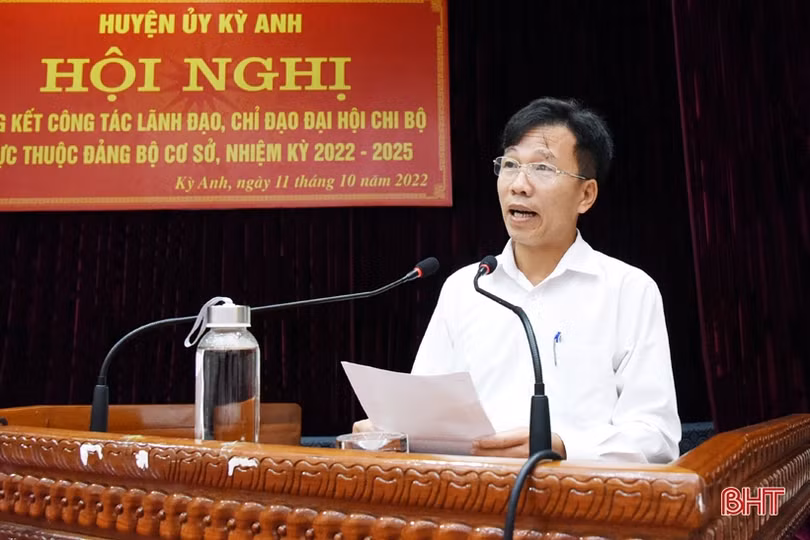 Huyện Kỳ Anh đảm bảo kế hoạch đại hội chi bộ trực thuộc đảng bộ cơ sở