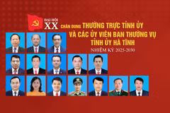 Chân dung 15 Ủy viên Ban Thường vụ Tỉnh ủy Hà Tĩnh nhiệm kỳ 2025-2030
