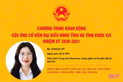 Chương trình hành động của ứng cử viên đại biểu HĐND tỉnh khóa XIX Lê Ngọc Mỹ