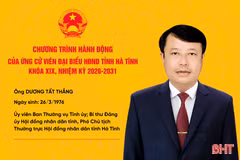 Chương trình hành động của ứng cử viên đại biểu HĐND tỉnh khóa XIX Dương Tất Thắng