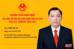 Chương trình hành động của ứng cử viên đại biểu HĐND tỉnh khóa XIX Trần Việt Hà