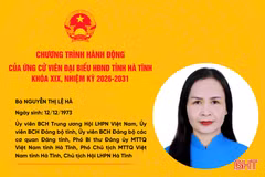 Chương trình hành động của ứng cử viên đại biểu HĐND tỉnh khóa XIX Nguyễn Thị Lệ Hà