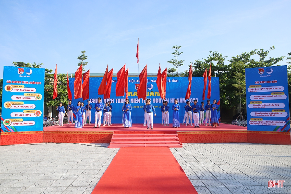 Tuổi trẻ Hà Tĩnh ra quân Chiến dịch Thanh niên tình nguyện hè 2023