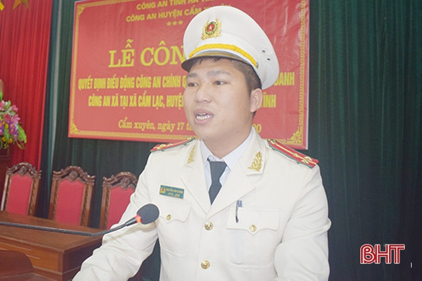 Điều động 3 công an chính quy đảm nhiệm chức danh công an xã Cẩm Lạc