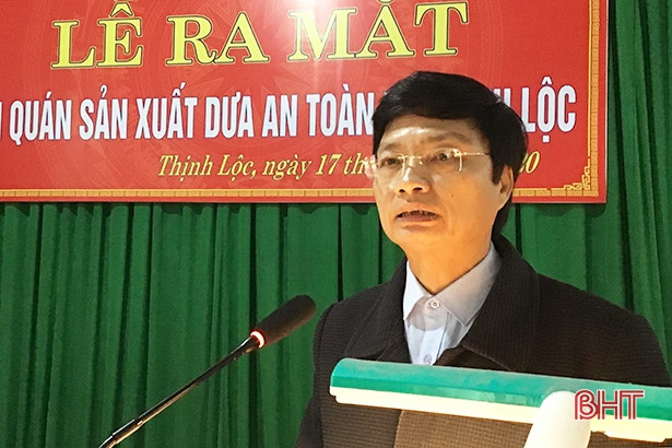 Ra mắt mô hình hội quán sản xuất dưa an toàn đầu tiên ở Hà Tĩnh