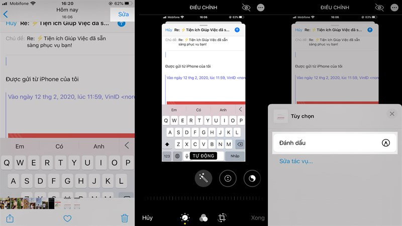 chèn markup Hướng dẫn ký tay trên iPhone