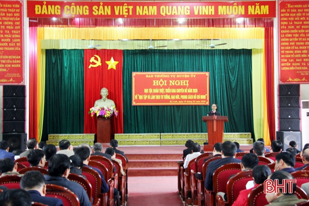 Huyện ủy Kỳ Anh quán triệt chuyên đề học tập và làm theo gương Bác