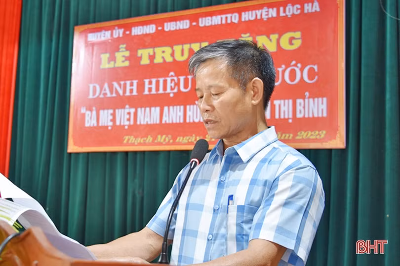 Truy tặng danh hiệu Mẹ Việt Nam anh hùng cho mẹ Nguyễn Thị Bỉnh
